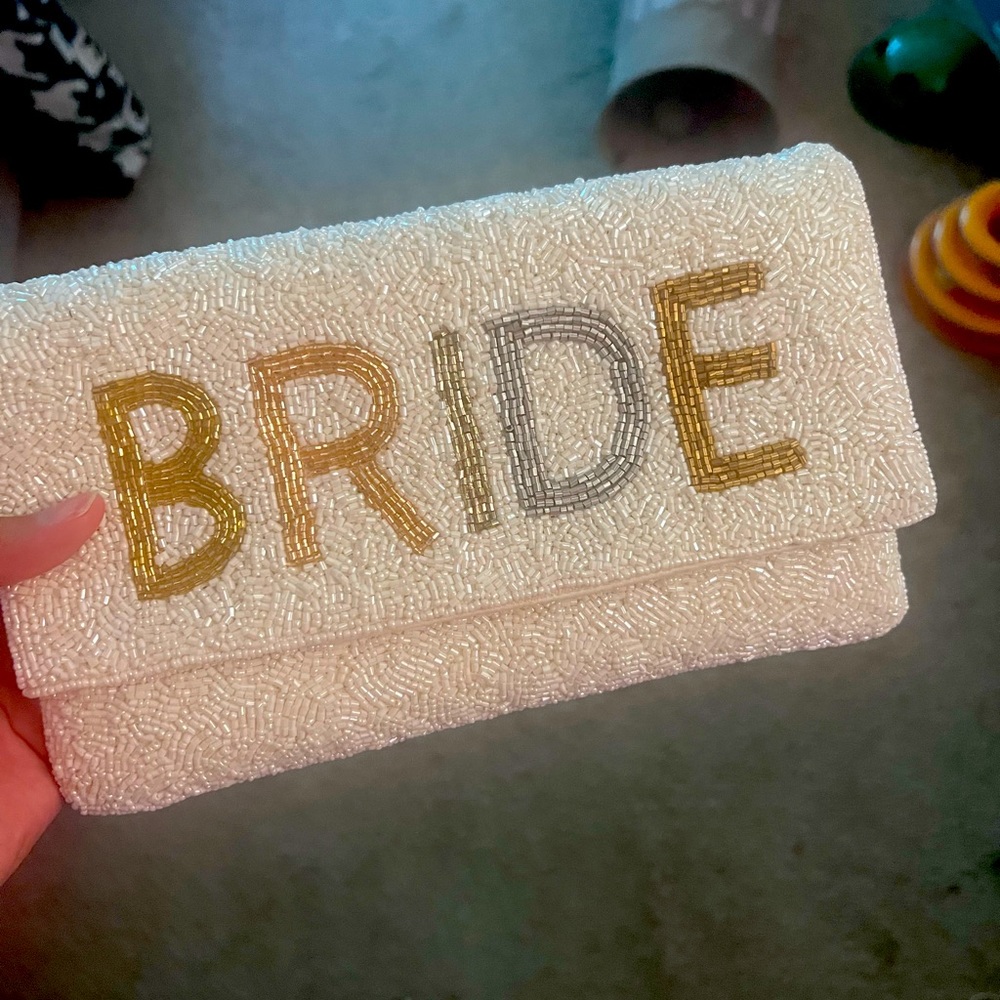 Beaded Bride Clutch